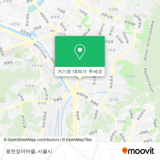 풍천장어마을 지도