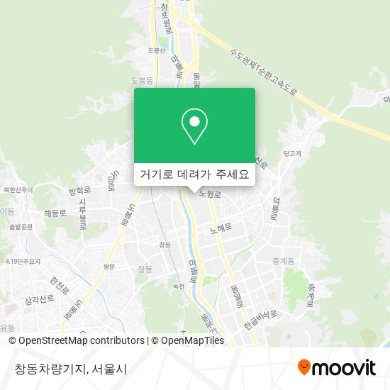 창동차량기지 지도