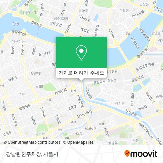 강남탄천주차장 지도