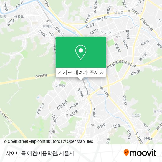 샤이니독 애견미용학원 지도