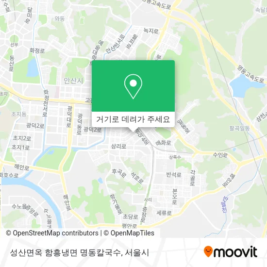 성산면옥 함흥냉면 명동칼국수 지도