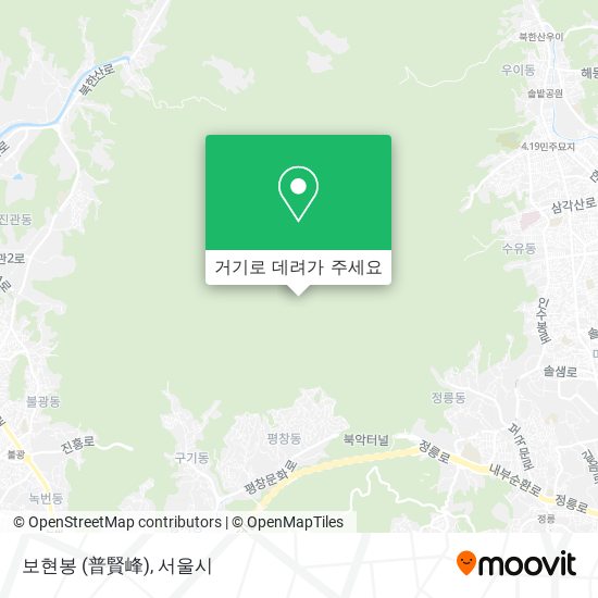 보현봉 (普賢峰) 지도