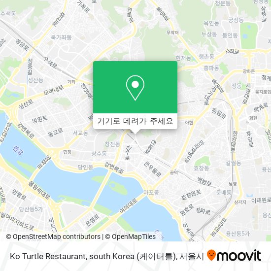 Ko Turtle Restaurant, south Korea (케이터틀) 지도