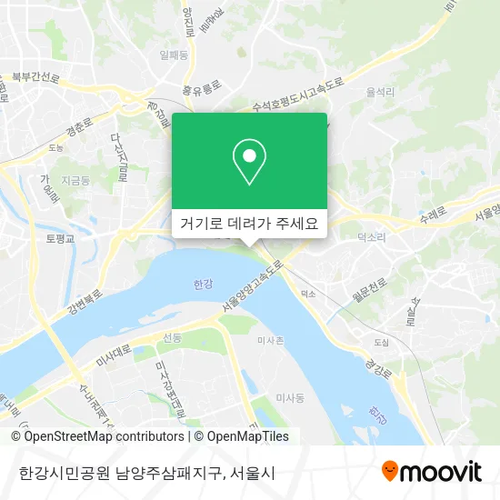 한강시민공원 남양주삼패지구 지도