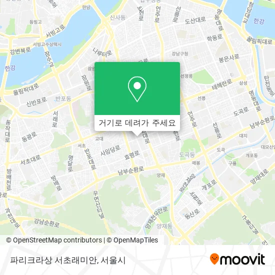 파리크라상 서초래미안 지도