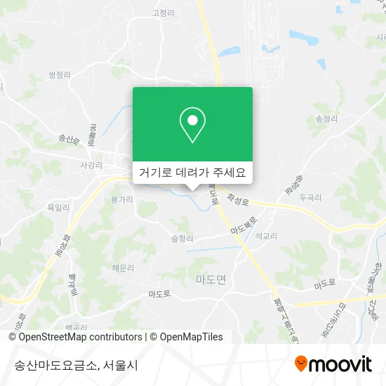 송산마도요금소 지도