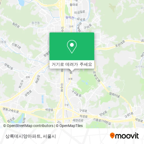 상록데시앙아파트 지도