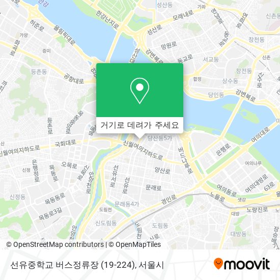 선유중학교 버스정류장 (19-224) 지도