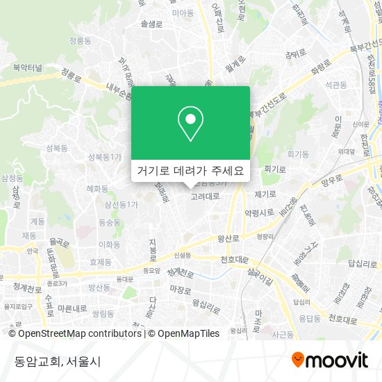 동암교회 지도