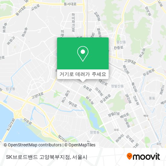 SK브로드밴드 고양북부지점 지도