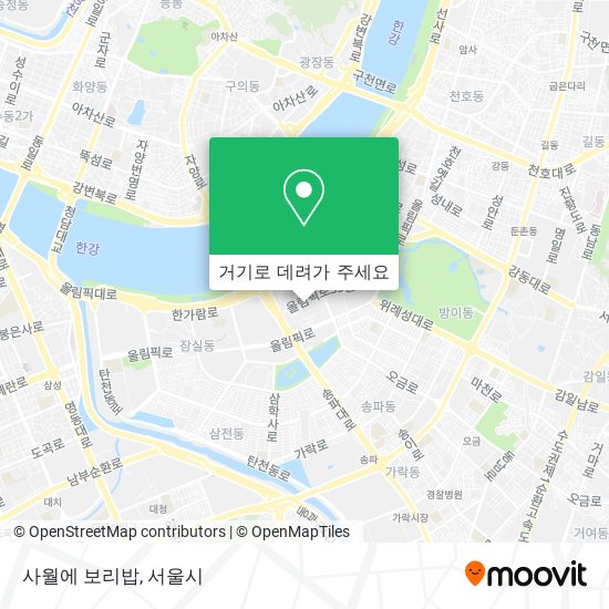 사월에 보리밥 지도