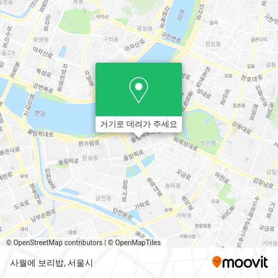 사월에 보리밥 지도