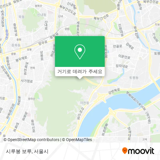 시루봉 보루 지도