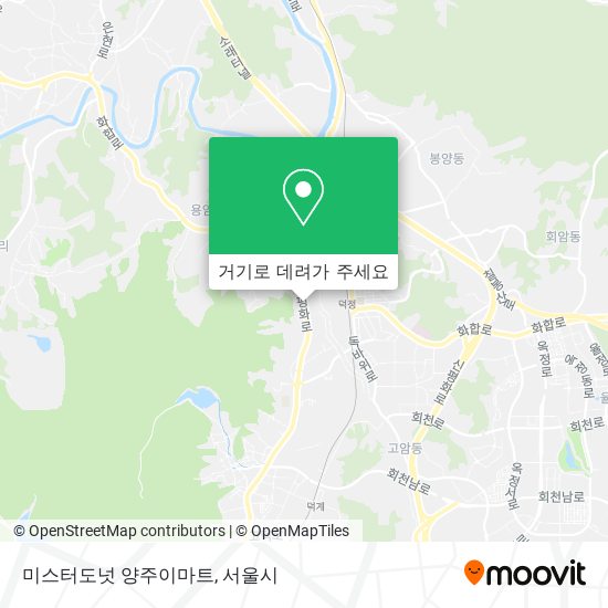 미스터도넛 양주이마트 지도