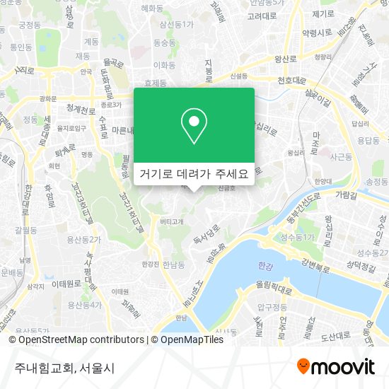 주내힘교회 지도