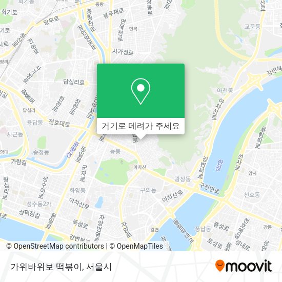 가위바위보 떡볶이 지도