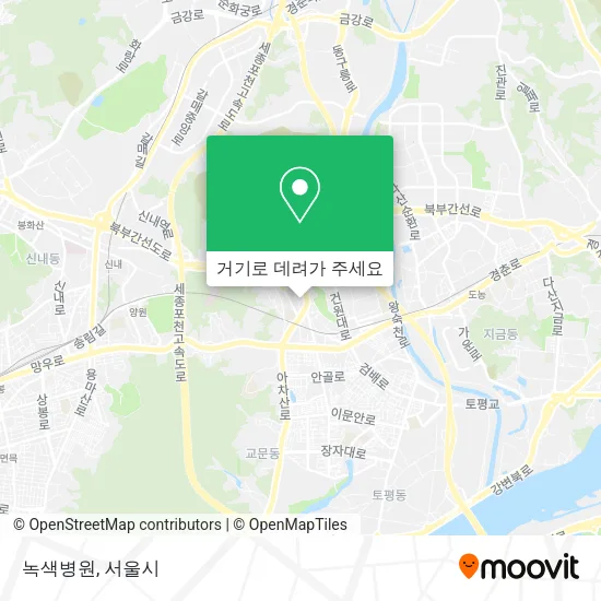 녹색병원 지도