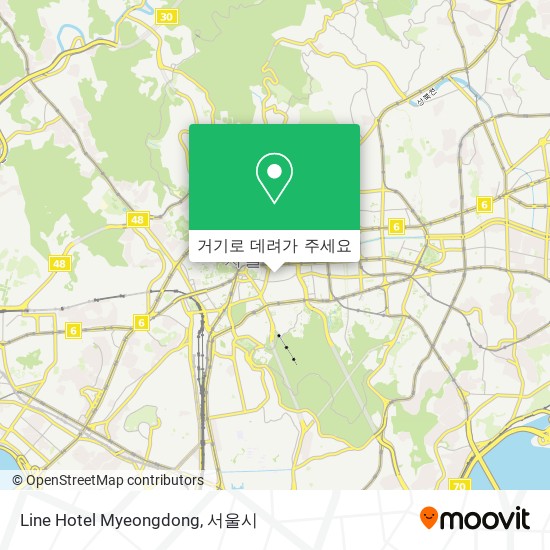 Line Hotel Myeongdong 지도