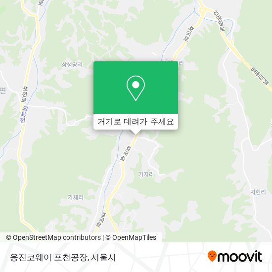 웅진코웨이 포천공장 지도