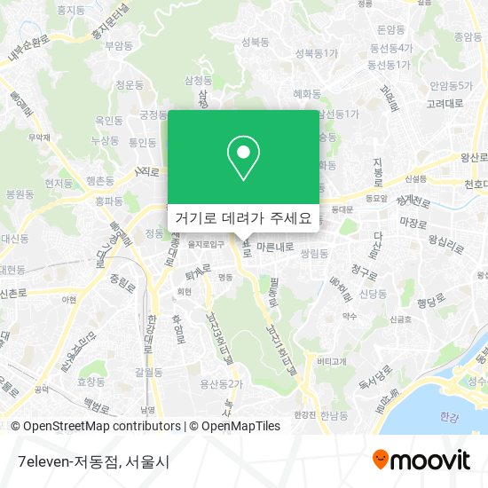 7eleven-저동점 지도