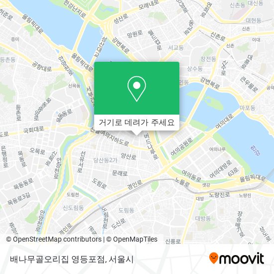 배나무골오리집 영등포점 지도