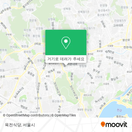 육전식당 지도