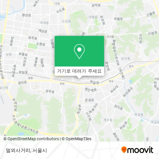 멀뫼사거리 지도