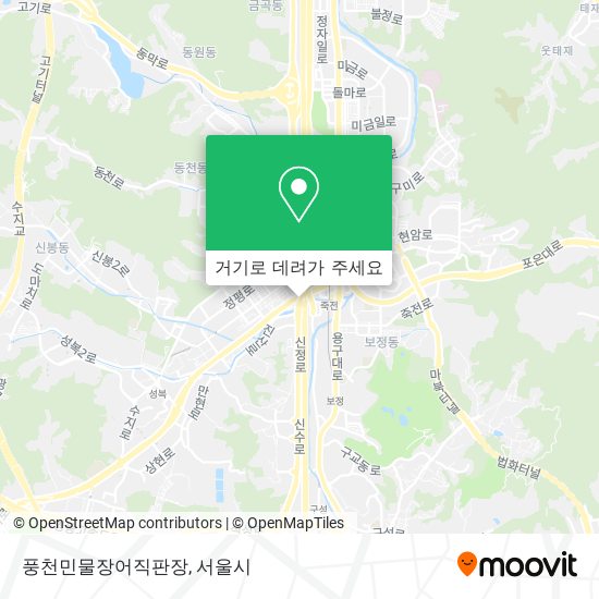 풍천민물장어직판장 지도