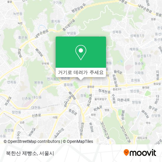 북한산 제빵소 지도