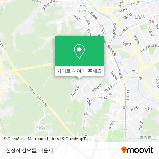 한정식 산오름 지도