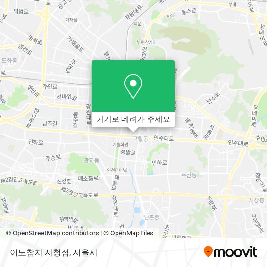 이도참치 시청점 지도