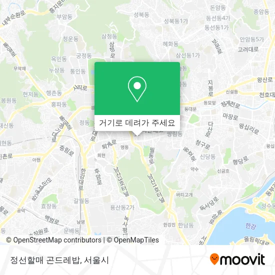 정선할매 곤드레밥 지도