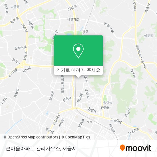 큰마을아파트 관리사무소 지도