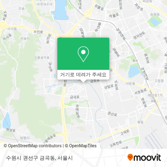 수원시 권선구 금곡동 지도