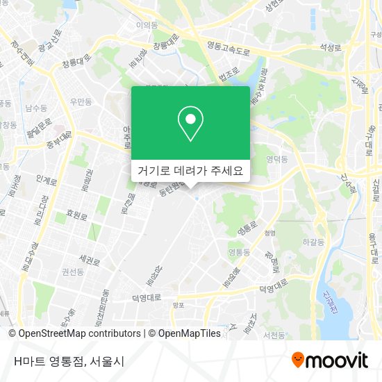 H마트 영통점 지도