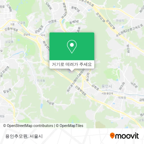 용인추모원 지도