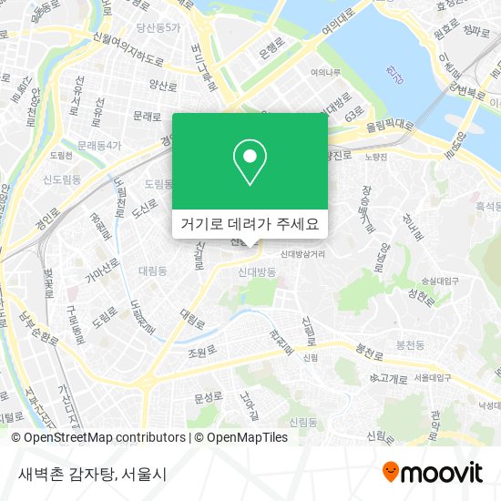 새벽촌 감자탕 지도