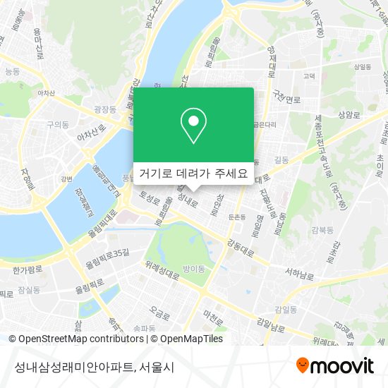 성내삼성래미안아파트 지도