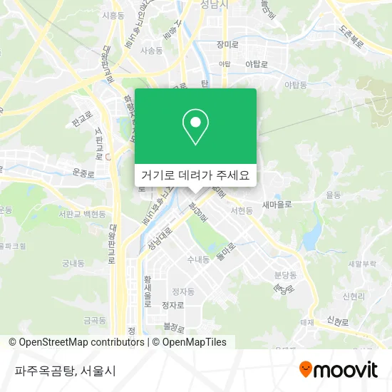 파주옥곰탕 지도