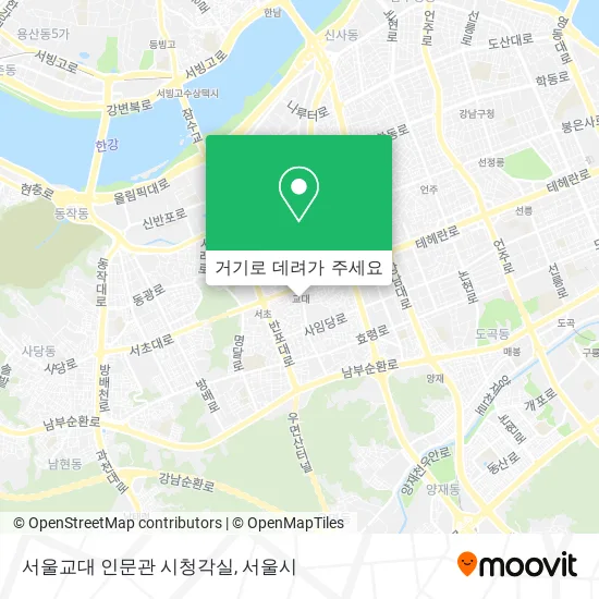 서울교대 인문관 시청각실 지도