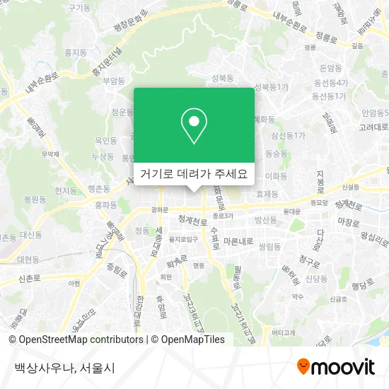 백상사우나 지도