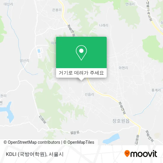 KDLI (국방어학원) 지도