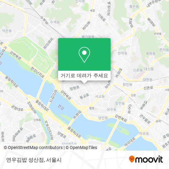 연우김밥 성산점 지도