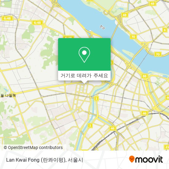 Lan Kwai Fong (란콰이펑) 지도