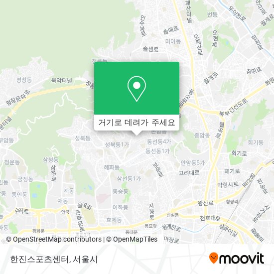 한진스포츠센터 지도