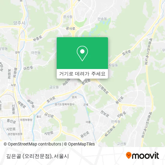 깊은골 (오리전문점) 지도