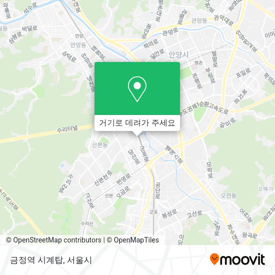 금정역 시계탑 지도