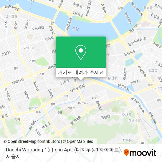 Daechi Woosung 1(il)-cha Apt. (대치우성1차아파트) 지도