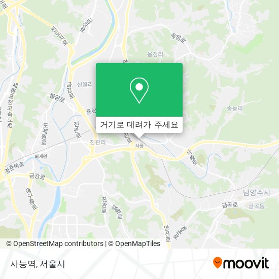 사능역 지도