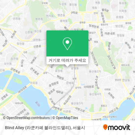 Blind Alley (라쿤카페 블라인드앨리) 지도